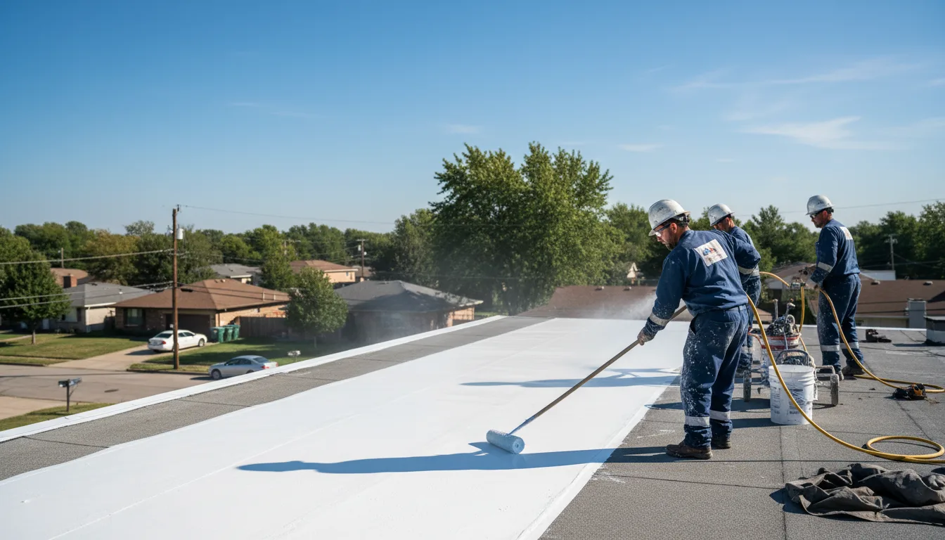 Commercial roof coating in Marland, OK near me